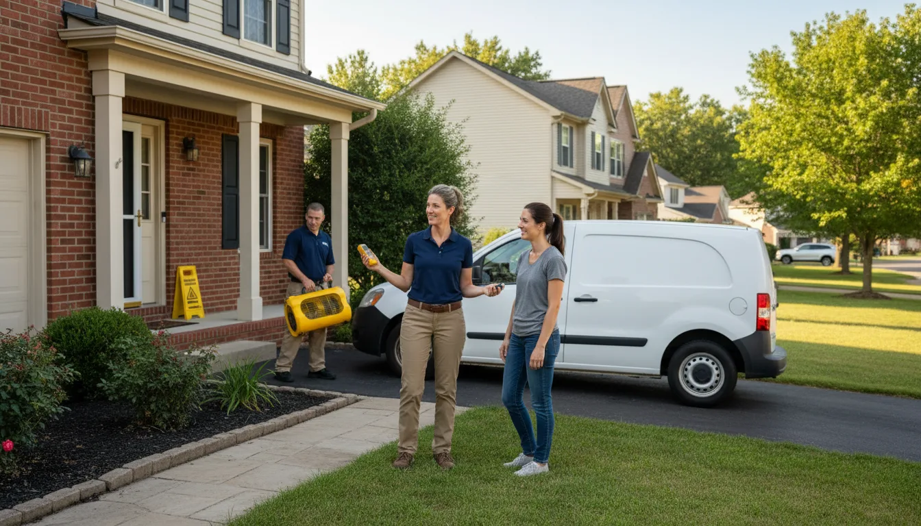 Residential water damage restoration in Magnolia, NC